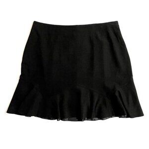City Chic Women's Skirt Black Scottish Flounce Lined Skirt SZ S/16 New